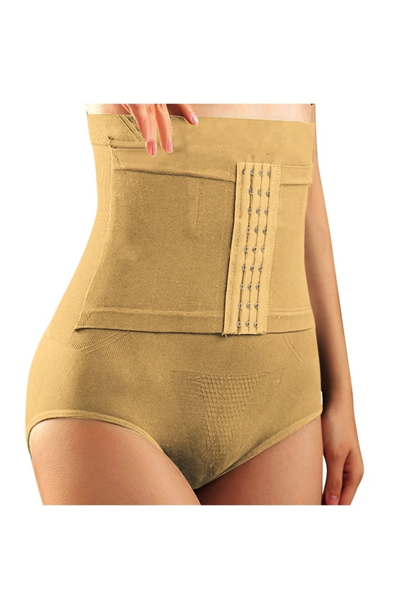 Women's Three Breasted High Waist Sahpewear Tummy Control Shaping Thong Adjustable Compression Shapewear for Ladies