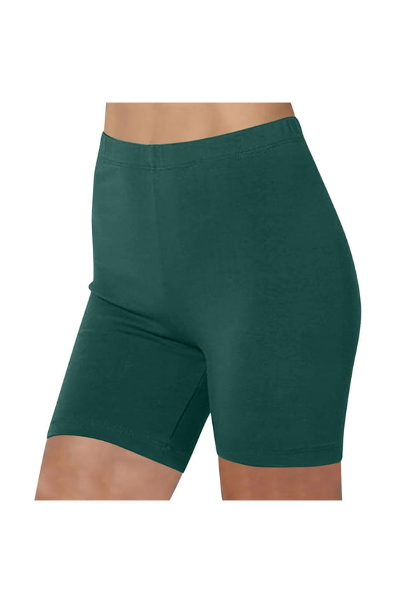 Womens Girls Slip Shorts for Under Dresses Soft Cotton Seamless Smooth Workout Yoga Bike Shorts for Women Army Green Large