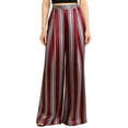 thumbnail image 1 of WMTBSRSW Womens Satin Palazzo Pants High Waisted Wide Leg Boho Trousers Lightweight Full Length Work Business Pants Airport Outfits Wine Small, 1 of 5