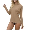 thumbnail image 1 of WMTBSRSW Womens Sun Protection Hoodie Shirts with Thumb Holes UPF 50+ UV Long Sleeve Rash Guard Swim Shirt Workout Athletic Tops Khaki XX-Large, 1 of 6