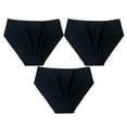 thumbnail image 1 of WMTBSRSW Womens Thong Underwear 3 Pack Breathable Knit Ribbed Briefs Tie Bow High Waisted Panties Solid Stretch Everday Briefs for Ladies, 1 of 3