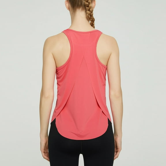 WMTBSRSW Workout Tank Tops for Women Sleeveless Athletic Running Loose Fit Yoga Tops Outdoors Active Crewneck Sports Gym Exercise Clothes