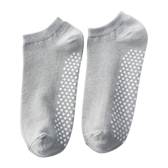 WMTBSRSW Yoga Socks for Women Non Slip Skid Socks Solid No Show Socks Grippy Crew Pilates Socks Great Grip Socks for Barre and Dance