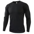 thumbnail image 1 of WMTBSRSWMens Sun Protection UPF 50+ Long Sleeve T Shirts Crewneck Solid Pullover Lightweight Quick Dry Workout Muscle Athletic Tops, 1 of 3