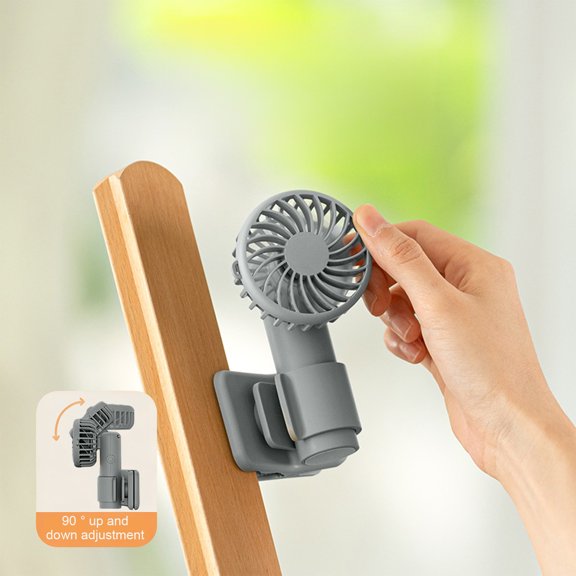 WMTOKK Clip On Mini USB Fan Ultra Quiet Portable Cooling Fan for Umbrella Laptop Desk Outdoor Travel Personal Cooling Fan (Mint Green)
