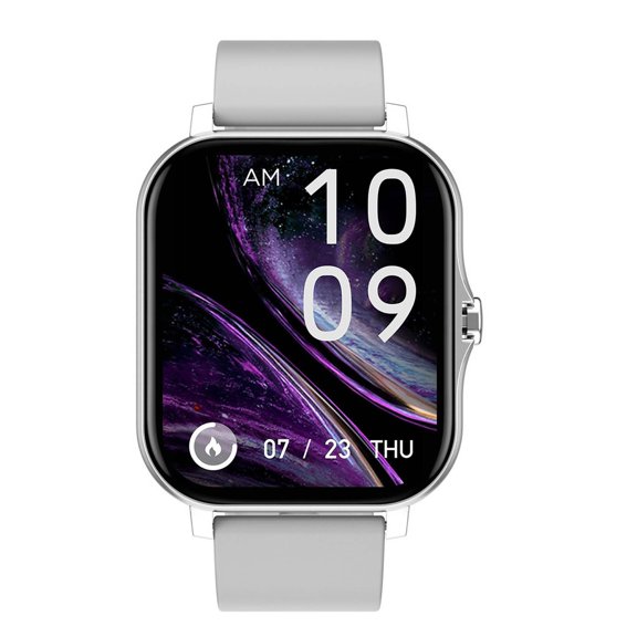 WMTOKK Smart Watch Bluetooth Calling Health Tracker 1.7 In Screen Multifunctional IP67 for Men Women Daily Life Electronic Users(Silver)