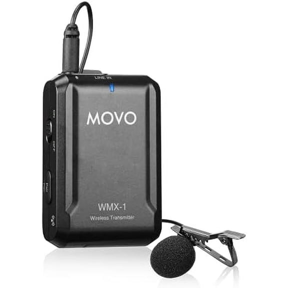 WMX-1-TX 2.4GHz Wireless Lavalier Microphone, Transmitter, Crystal Clear Audio, 1-Year Warranty$$Music