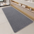 thumbnail image 1 of SIXHOME Bathroom Rugs Non Slip Bath Mat Chenille Soft Absorbent Quick Dry Bath Rugs for Bathroom Floor with Rubber Backing Machine Washable Bathmat Boho Bathroom Decor 24"x59" Dark Gray, 1 of 8