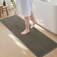 thumbnail image 1 of SIXHOME Bathroom Rugs Waffle Bath Rug Super Soft Absorbent Non Slip Bath Mat Beside Tub Rubber Backed Machine Washable Bathroom Rugs with Tassels Boho Bathroom Decor 24" x 48" Green, 1 of 5
