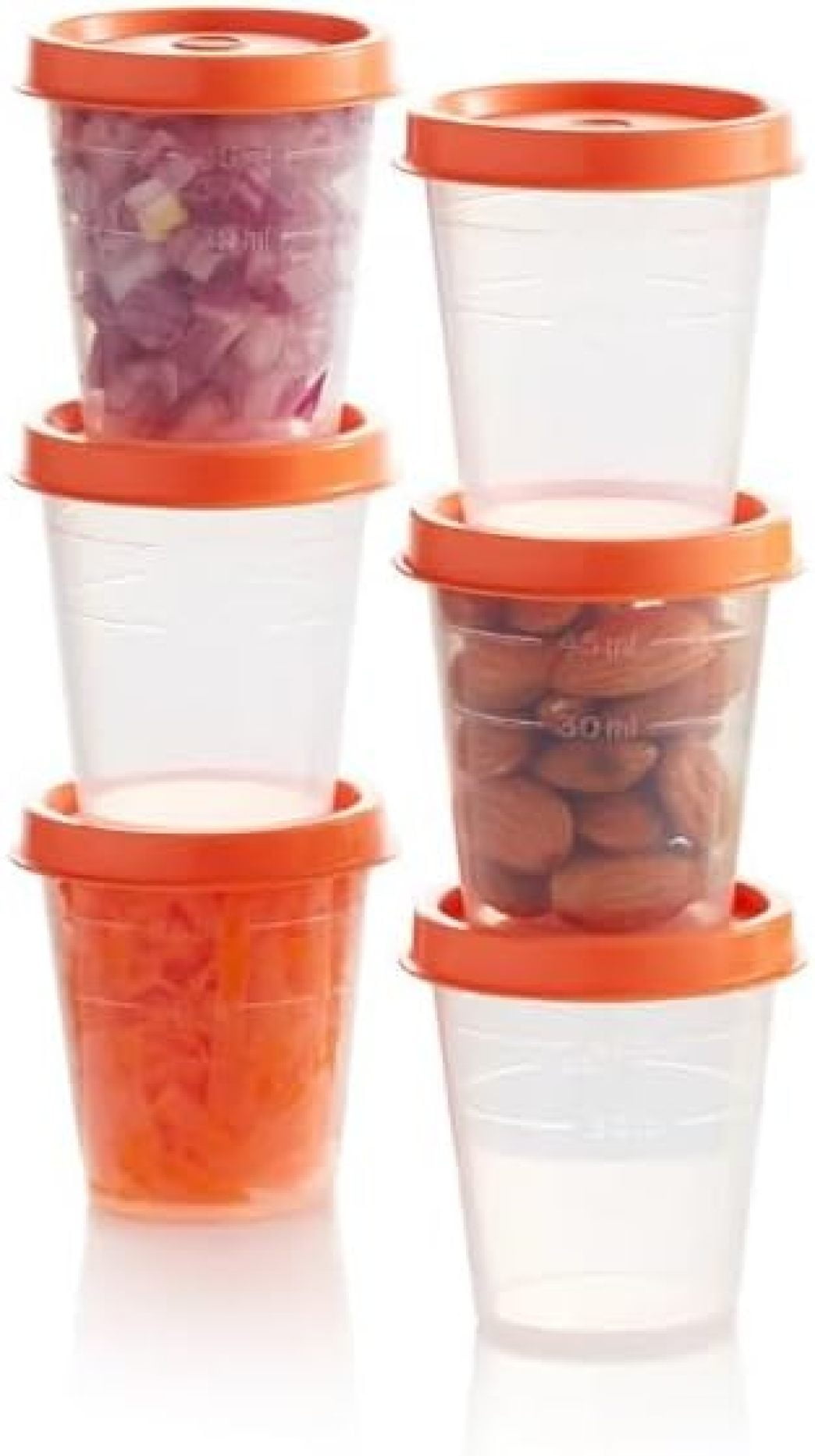 Tupperware Tupper Minis 2oz Containers – Set Of 6 Small Leak-Proof Storage Jars