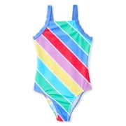 Girls One Piece Swimsuit with UPF 50+, Sizes 4-18 & Plus