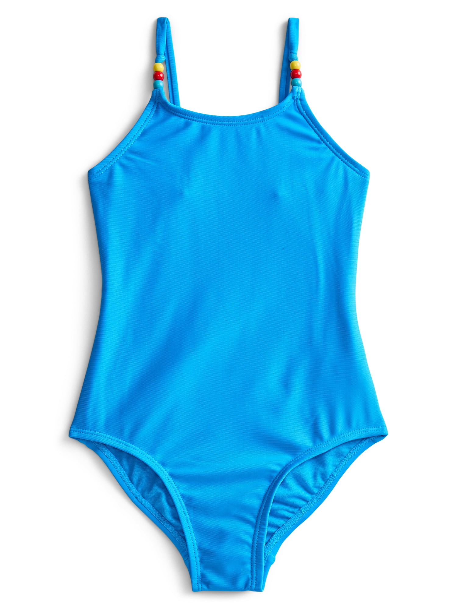 Wonder Nation Girls One-Piece Swimsuit with UPF 50+, Sizes 4-18 & Plus
