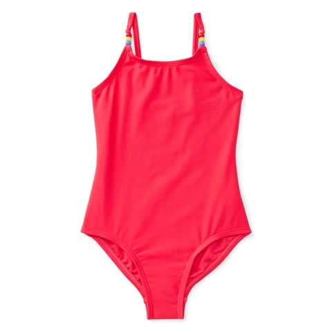 Girls One Piece Swimsuit with UPF 50+, Sizes 4-18 & Plus