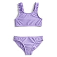 thumbnail image 1 of Wonder Nation Girls' Ruffle Strap Bikini with UPF 50+, 2-Piece, Sizes 4-18, 1 of 3