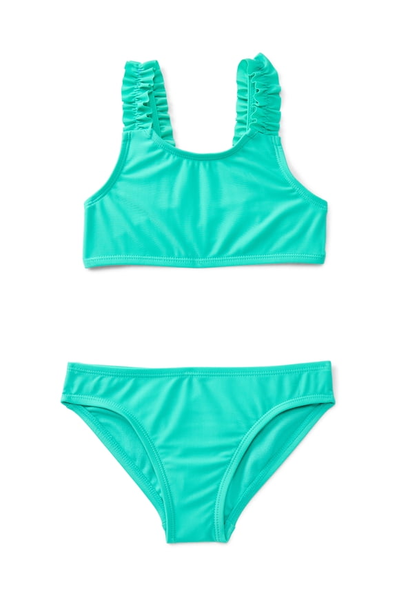 Girls Everyday Bikini Swim Set with UPF 50+, 2-Piece, Sizes 4-18