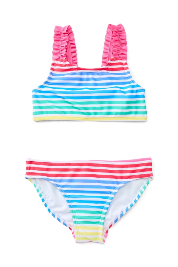 Girls Everyday Bikini Swim Set with UPF 50+, 2-Piece, Sizes 4-18