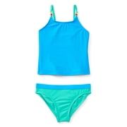Girls Everyday Tankini Swim Set with UPF 50+, 2-Piece, Sizes 4-18 & Plus