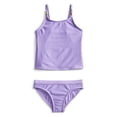 thumbnail image 1 of Wonder Nation Girls' Beaded Strap Tankini Swimsuit with UPF 50+, 2-Piece, Sizes 4-18 & Plus, 1 of 3
