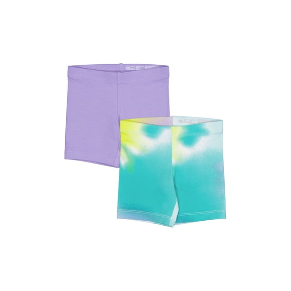 Wonder Nation Girls Bike Short, 2-Pack, Sizes 4-18 & Plus