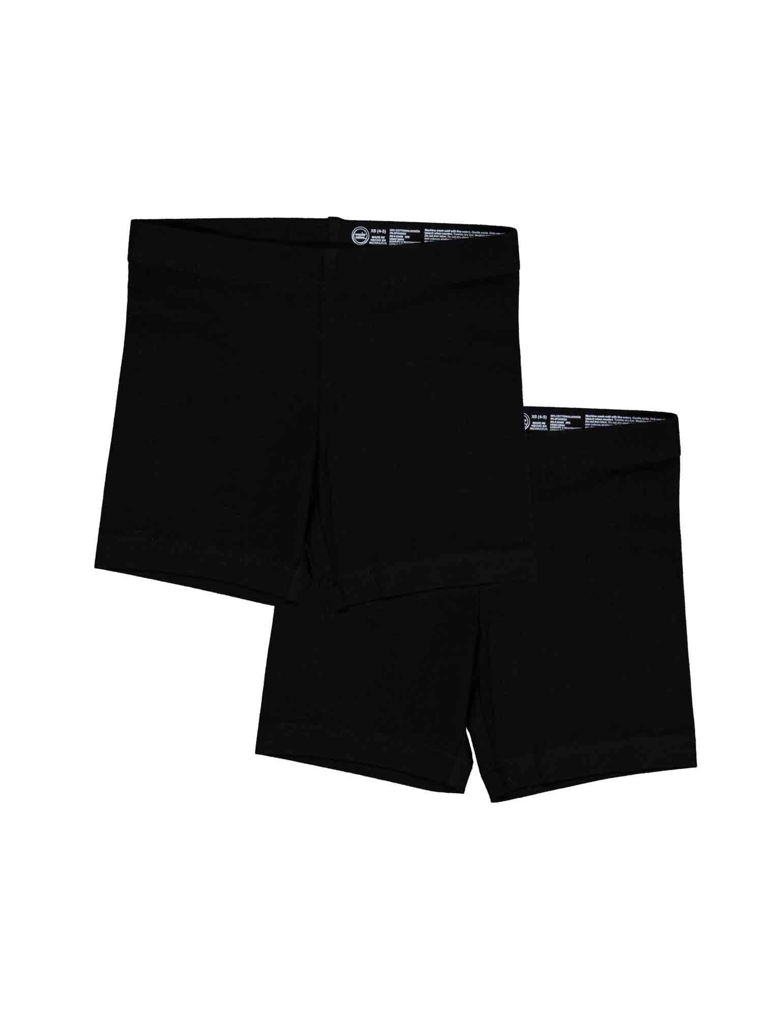 Wonder Nation Girls Bike Short, 2-Pack, Sizes 4-18 & Plus