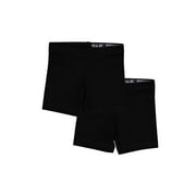 Wonder Nation Girls Bike Short, 2-Pack, Sizes 4-18 & Plus