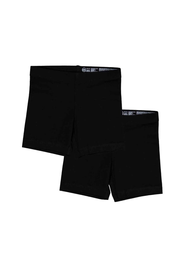 Girls Bike Short, 2-Pack, Sizes 4-18 & Plus
