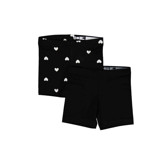 Wonder Nation Girls Bike Short, 2-Pack, Sizes 4-18 & Plus