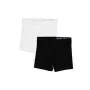 Wonder Nation Girls Bike Short, 2-Pack, Sizes 4-18 & Plus
