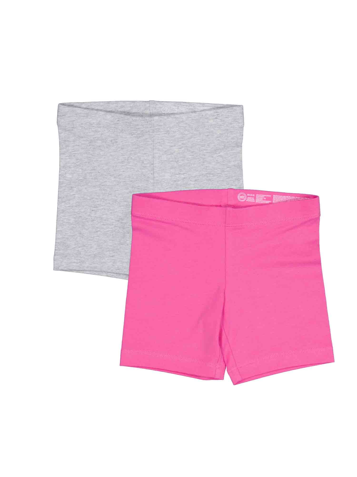 Wonder Nation Girls Bike Short, 2-Pack, Sizes 4-18 & Plus