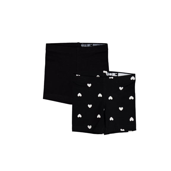 Wonder Nation Girls Bike Short, 2-Pack, Sizes 4-18 & Plus