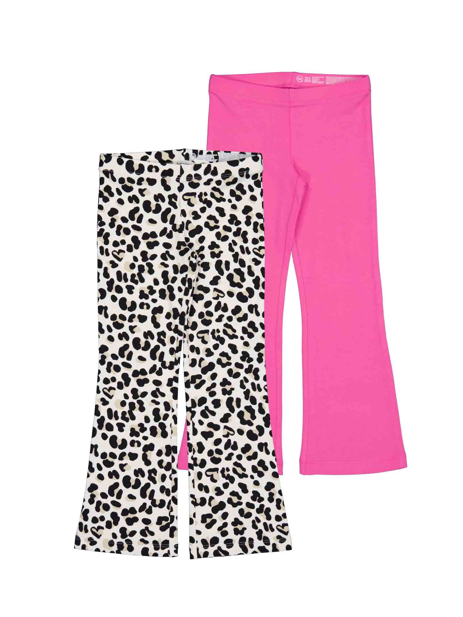 Wonder Nation Girls Flare Legging, 2-Pack, Sizes 4-18 & Plus
