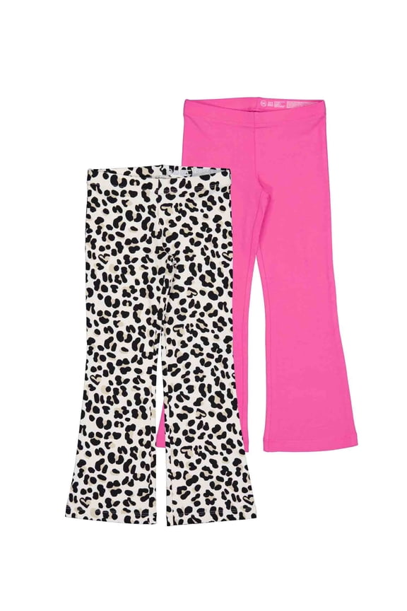 Girls Flare Legging, 2-Pack, Sizes 4-18 & Plus