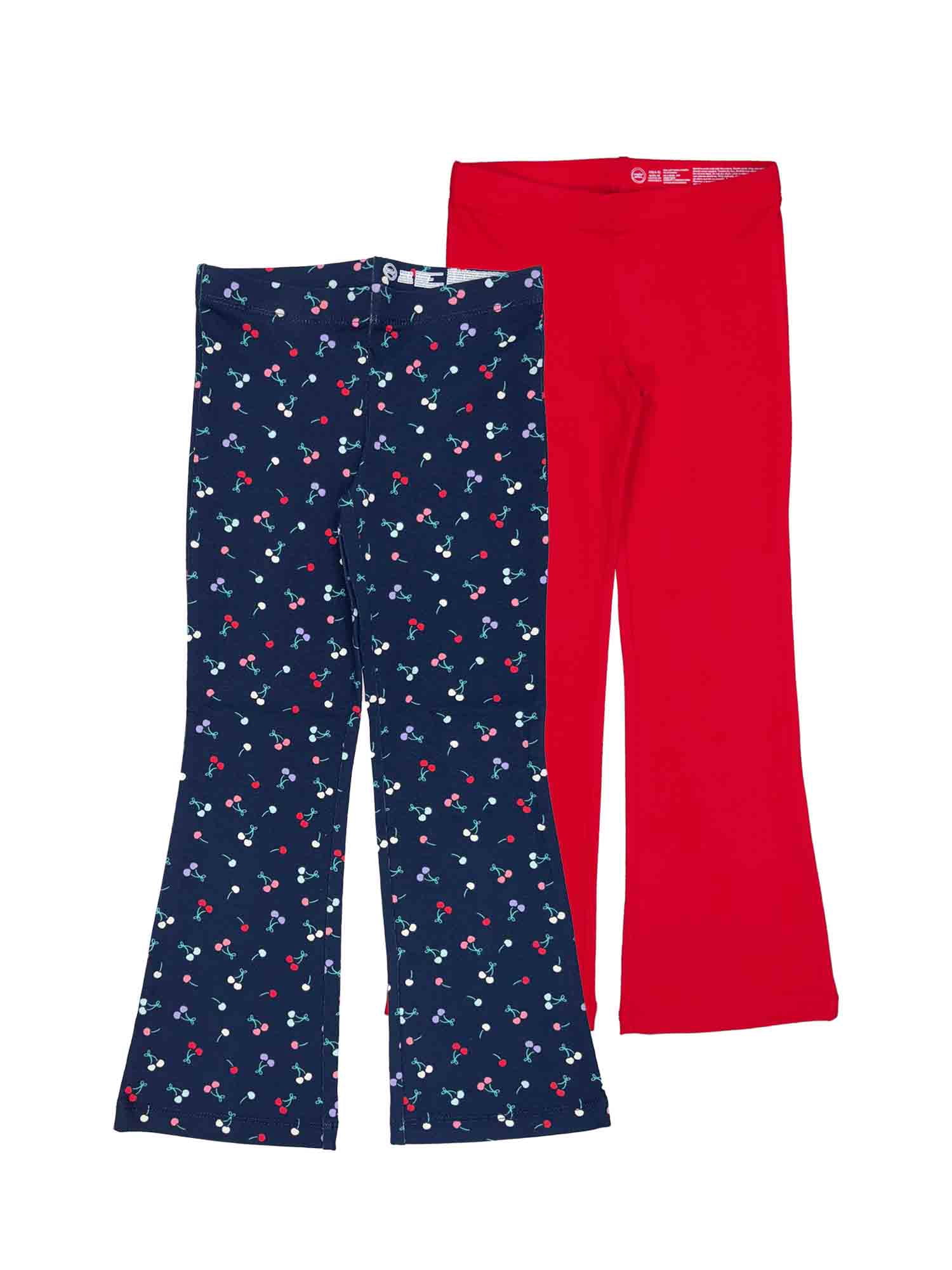 Wonder Nation Girls Flare Legging, 2-Pack, Sizes 4-18 & Plus