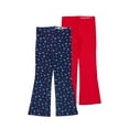 thumbnail image 1 of Wonder Nation Girls Flare Legging, 2-Pack, Sizes 4-18 & Plus, 1 of 7