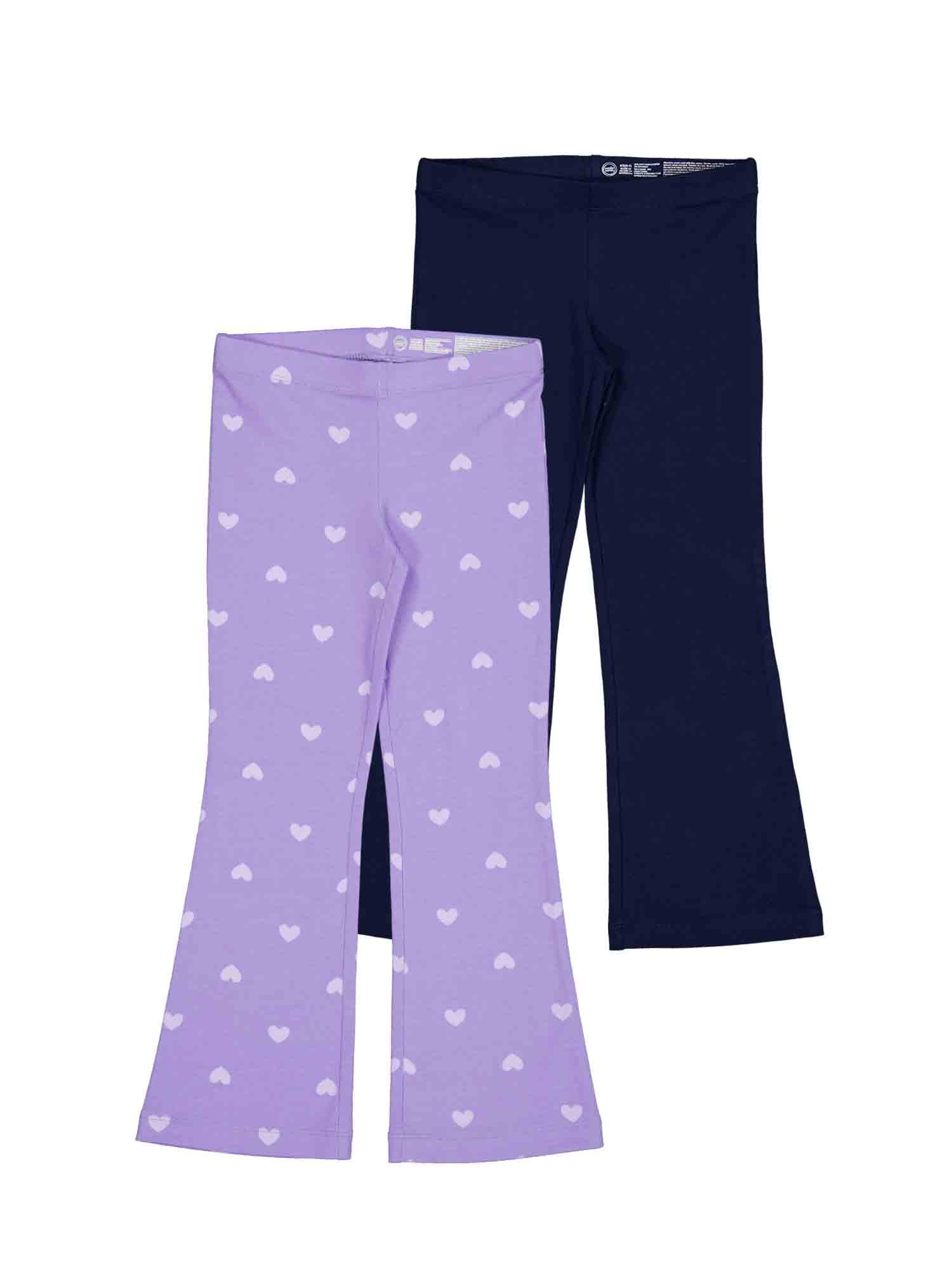 Wonder Nation Girls Flare Legging, 2-Pack, Sizes 4-18 & Plus