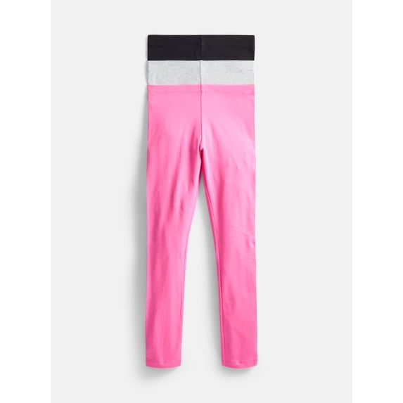 Wonder Nation Girls Kid Tough Leggings, 3-Pack, Sizes 4-18 & Plus