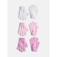 thumbnail image 1 of Wonder Nation Girls Knit Gloves, 3 Pack, 1 of 3