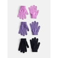 thumbnail image 1 of Wonder Nation Girls Knit Gloves, 3 Pack, 1 of 3