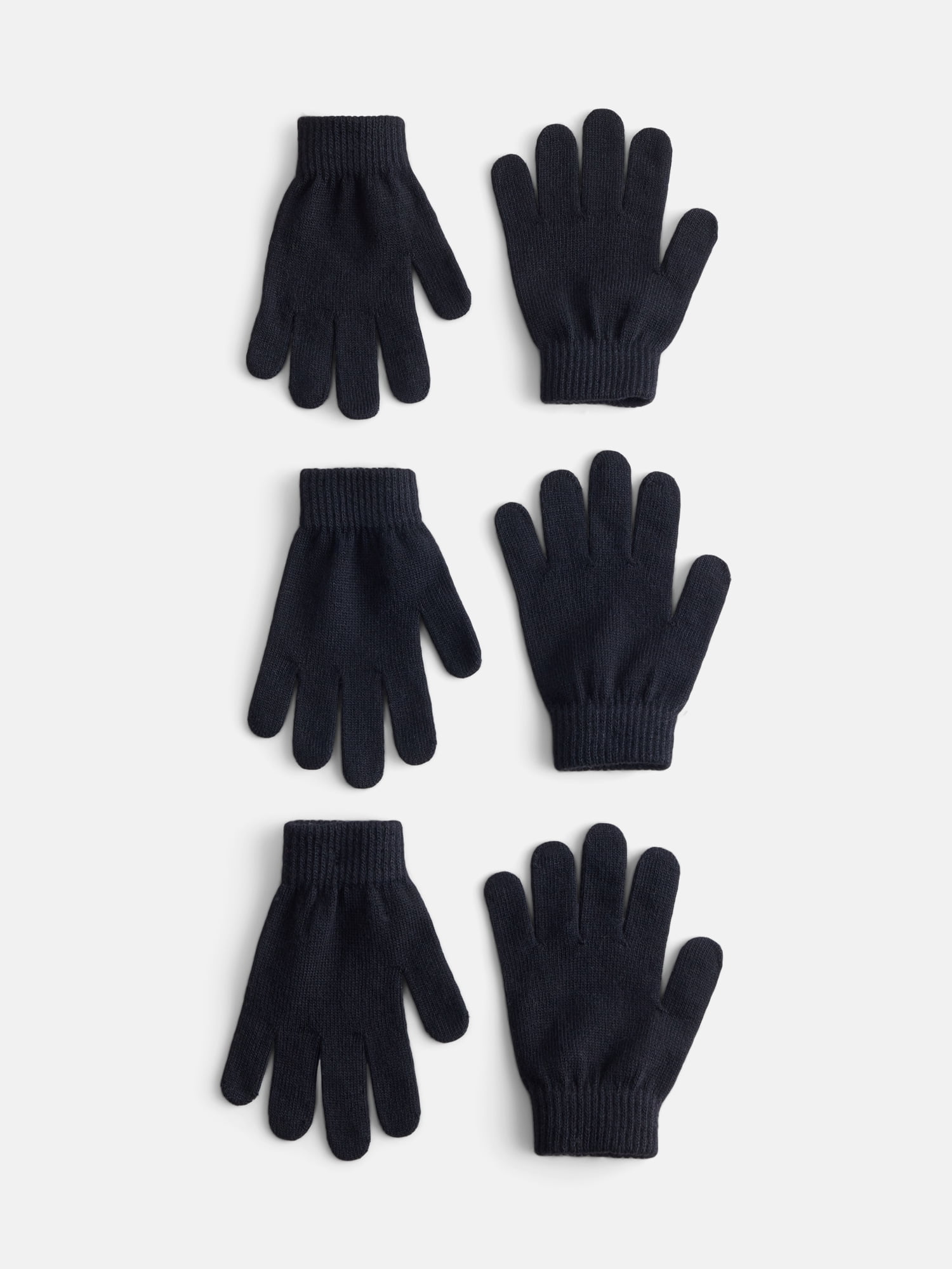 Wonder Nation Boys Knit Gloves, 3 Pack