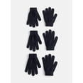 thumbnail image 1 of Wonder Nation Boys Knit Gloves, 3 Pack, 1 of 3
