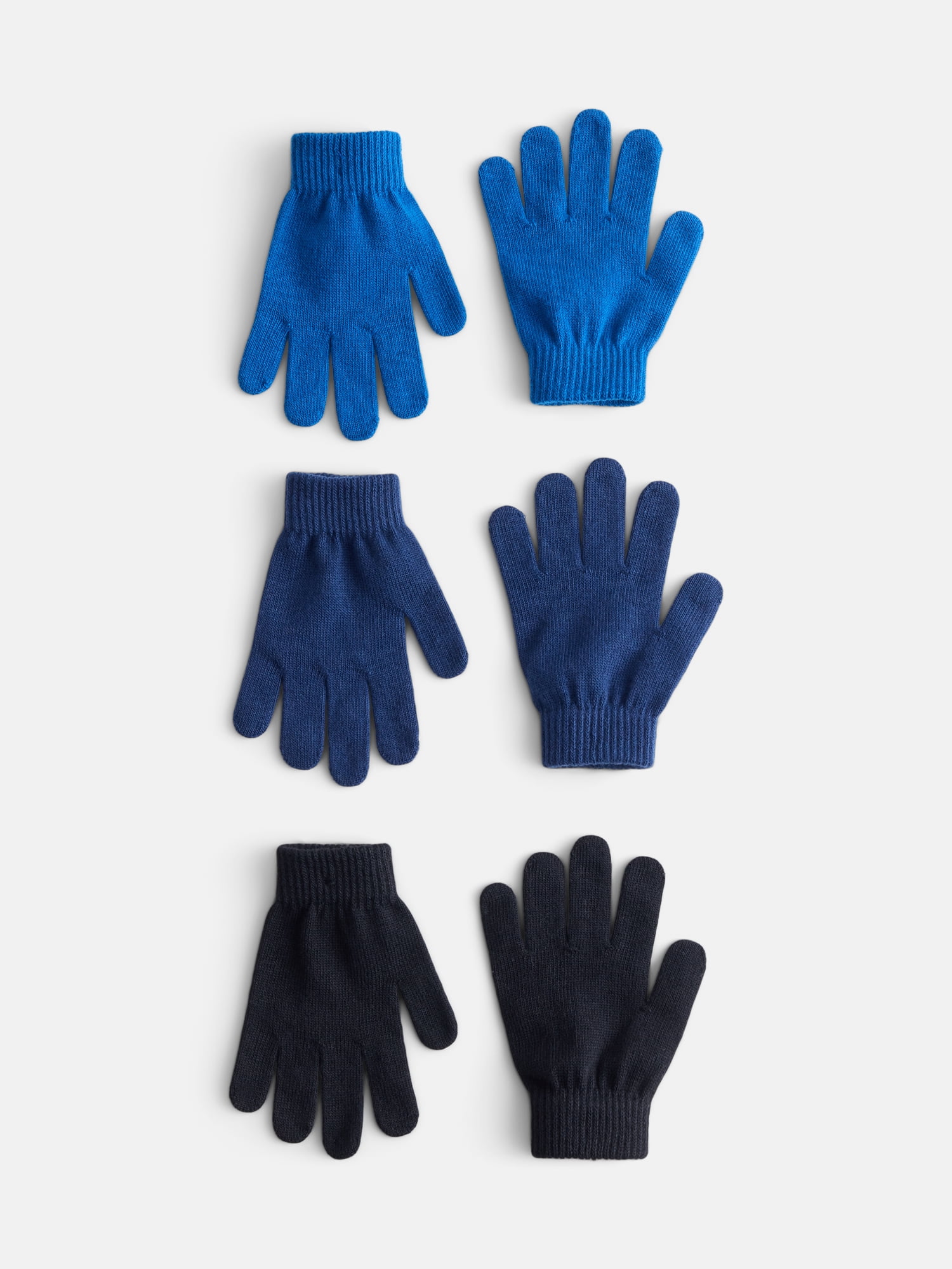 Wonder Nation Boys Knit Gloves, 3 Pack