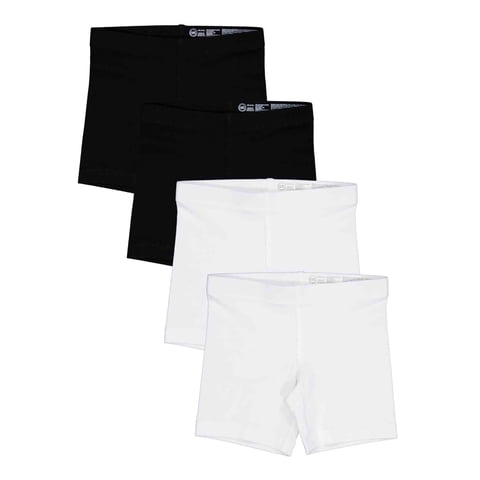 Girls Bike Short, 4-Pack, Sizes 4-18 & Plus