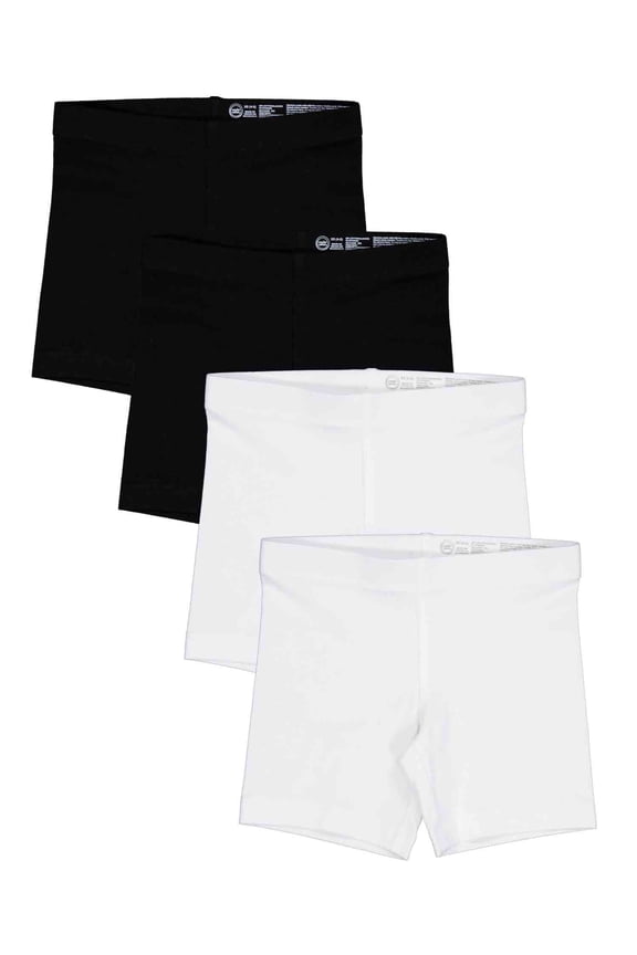 Girls 4-Pack Bike Short, Sizes 4-18 & Plus