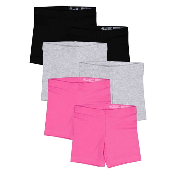 Wonder Nation Girls 6-Pack Bike Short, Sizes 4-18 & Plus