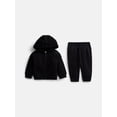 thumbnail image 1 of Wonder Nation Baby Zip Up Hoodie and Joggers Fleece Set, Sizes 0/3M-24M, 1 of 3