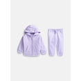 thumbnail image 1 of Wonder Nation Baby Zip Up Hoodie and Joggers Fleece Set, Sizes 0/3M-24M, 1 of 3