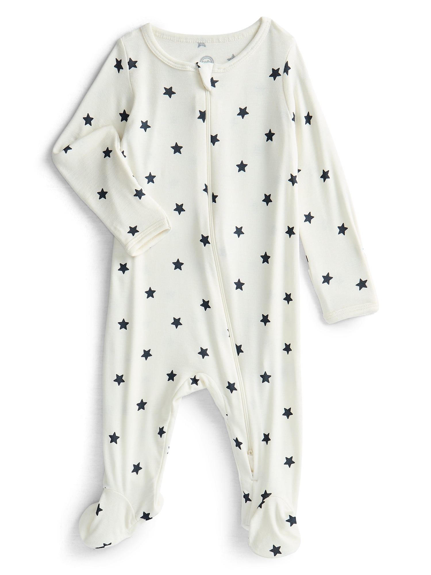 Wonder So Soft Modal by Wonder Nation Baby Unisex Two-Way Zipper Footed Sleep N Play Pajamas, Sizes Preemie-6/9 Months
