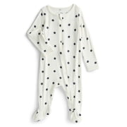 Wonder So Soft Modal by Wonder Nation Baby Unisex Two-Way Zipper Footed Sleep N Play Pajamas, Sizes Preemie-6/9 Months