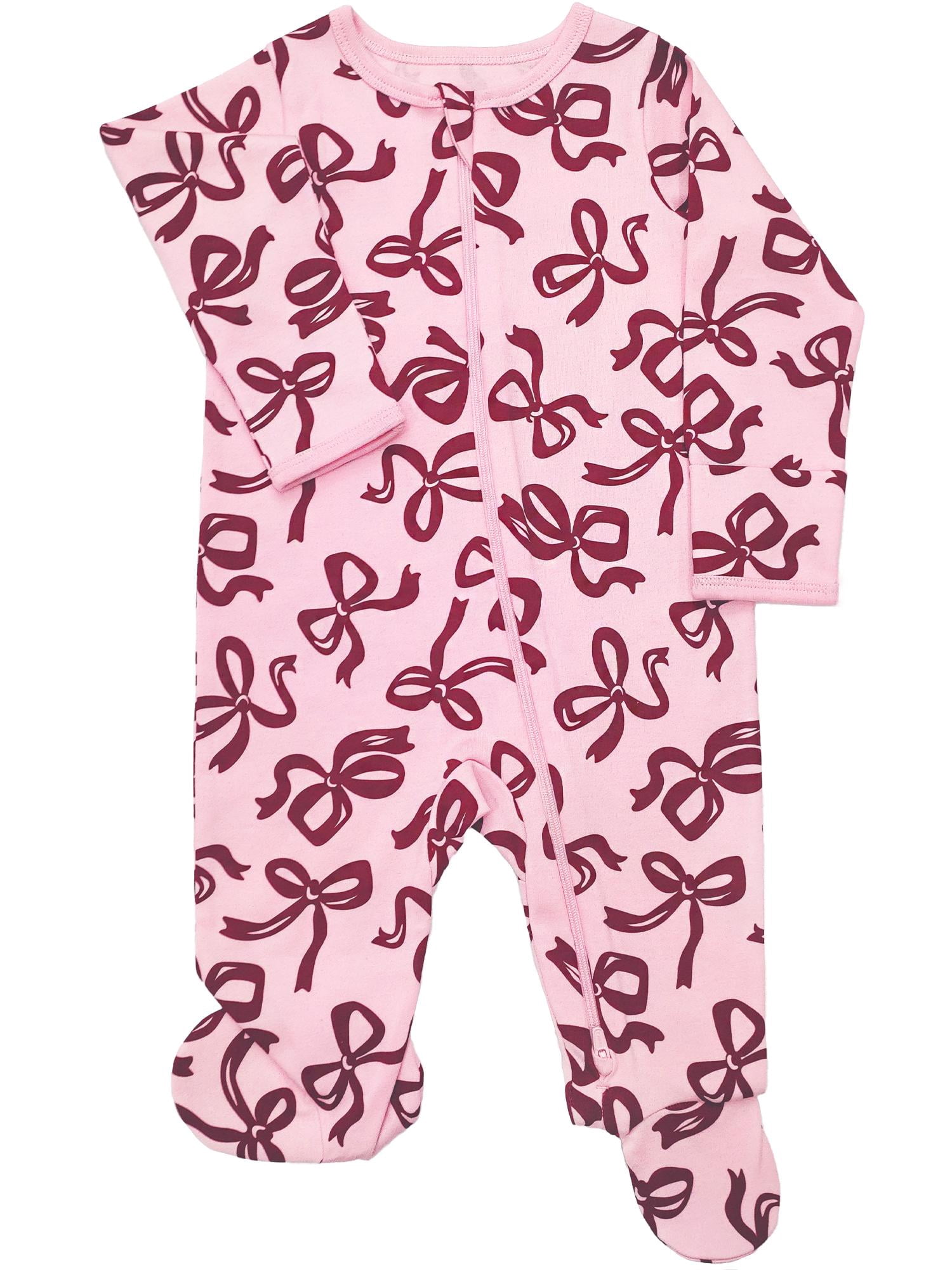 Wonder Nation Baby Gender Neutral Zip Front Footed Sleep N Play Pajamas, Sizes Preemie-6/9 Months