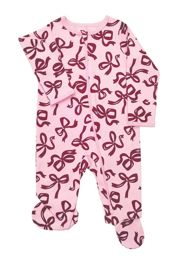 Baby Gender Neutral Zip Front Footed Sleep N Play Pajamas, Sizes Preemie-6/9 Months